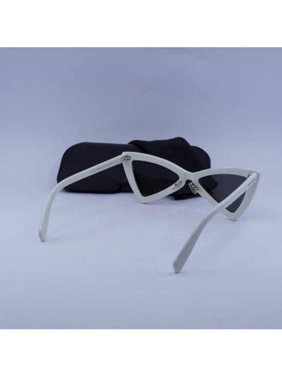 Saint Laurent SL207 JERRY 007 Cat Eye Sunglasses - White/Grey main image 8